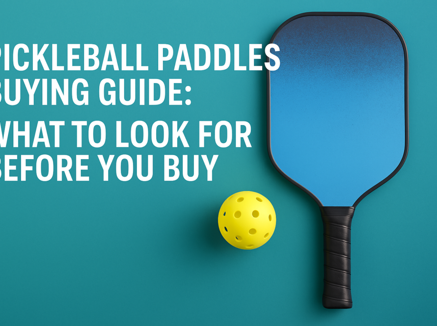Pickleball paddles guide with paddle and ball